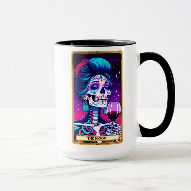 Mug Carte Tarot Drôle/L'Humeur (Droite)