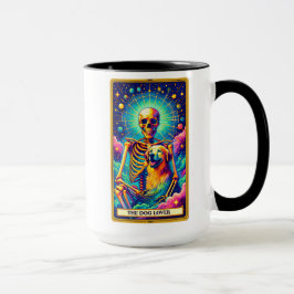 Mug Carte Tarot Drôle/Sarcastique/L'Amoureux des chien