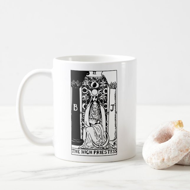 Mug Carte Tarot Haute Prêtesse (Avec donut)