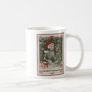 Mug Carte Tarot Squelette de Noël Le joyeux pharmacien