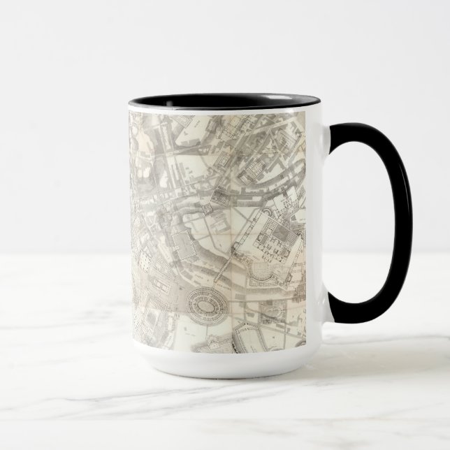Mug Carte topographique de la Rome antique, Italie (Droite)