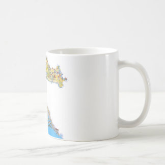 Mug Carte touristique de la Croatie, mapa de