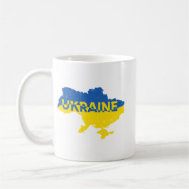 Mug Carte ukrainienne avec inscription Ukraine. Ukrain