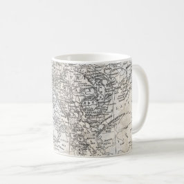 Mug Carte vintage de l'Europe du Sud et de l'Asie occi