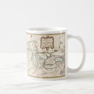 Mug Carte vintage des Great Lakes (1755)
