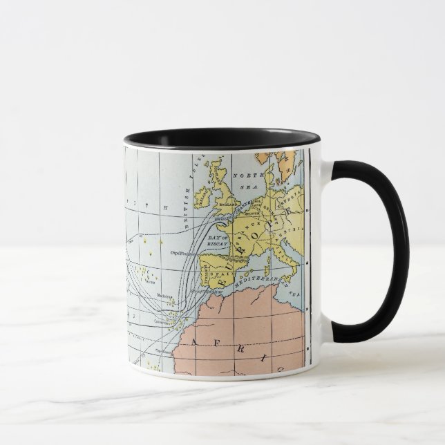 MUG CARTE : VOYAGES ATLANTIQUES (Droite)