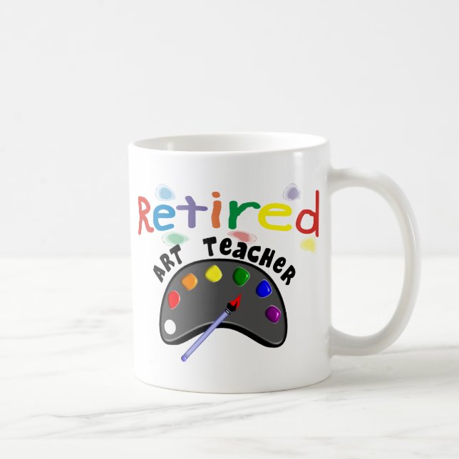 Mug Cartes et cadeaux de professeur retirés d'art (Droite)