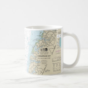 Mug Cartes nautiques Wolf Trap to Smith Point