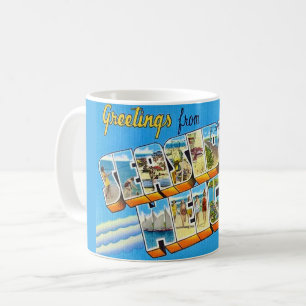 Mug Cartes postale rétro de Seaside Heights NJ