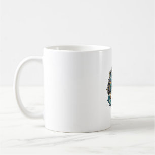 Mug Cartographie de carte Chat Design drôle amateur de
