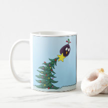 Cartographie Oiseau Noël étoile Arbre de Noël