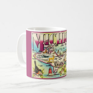 Mug cartographique de la péninsule supérieure du M
