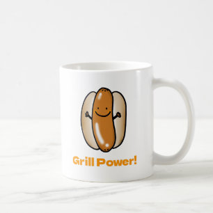 Mug Carton de chien chaud grillant