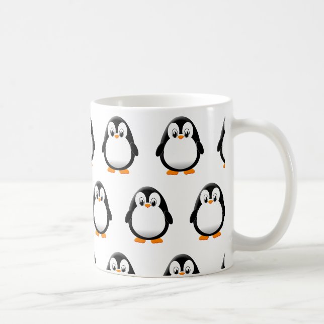 Mug Carton de mignonne pingouin (Droite)
