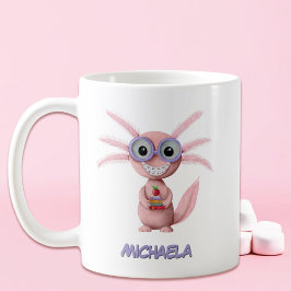 Mug Carton rose mignon Axolotl