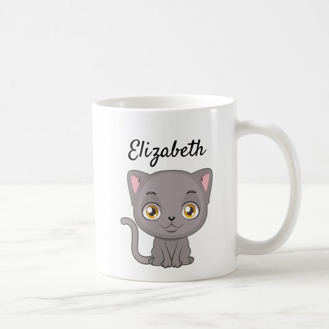 Mug Cartoon British Shorthair Cat (Droite)