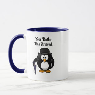 Mug Cartoon de pingouin à boutons doux et classe avec