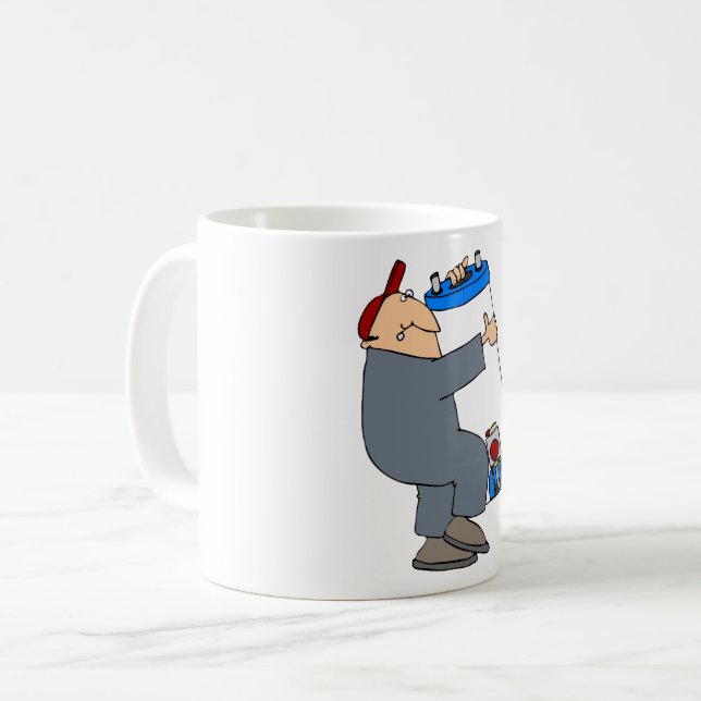 Mug Cartoon Plumber (Devant gauche)