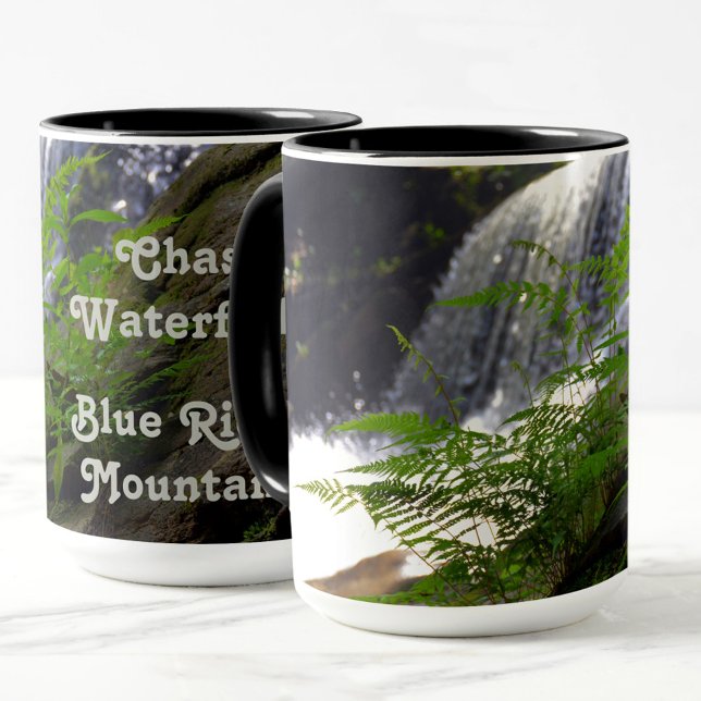 Mug Cascade Blue Ridge Mountains NC Photographie (Créateur téléchargé)