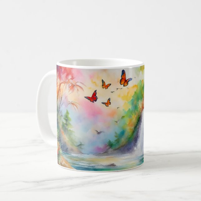 Mug Cascade enchantée - Cascade tranquille (Devant gauche)