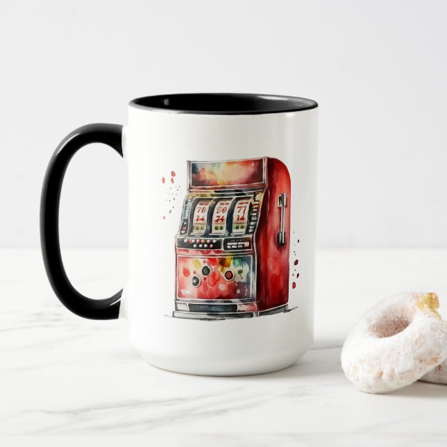 Mug Casino de machine à sous (Avec donut)