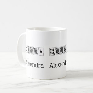Mug Casino Night Poker Royal Straight Flush Spades