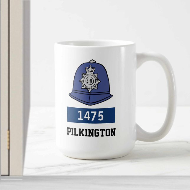 Mug Casque du gendarme de la police britannique - Ajou (Créateur téléchargé)