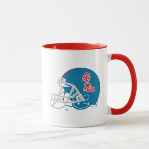 Mug Casque Ole Miss Football Bleu clair