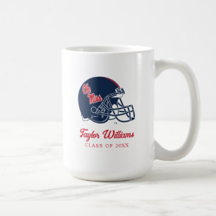 Mug Casque Ole Miss Football bleu foncé
