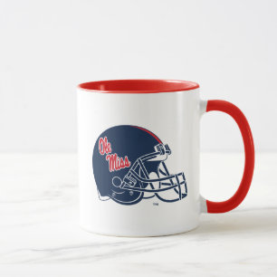 Mug Casque Ole Miss Football bleu foncé