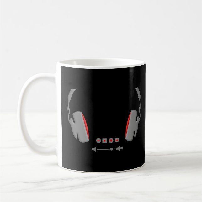 Mug Casques avec boutons de contrôle du volume des méd (Gauche)