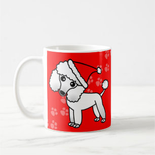 Mug Casquette blanc mignon de Père Noël de bande