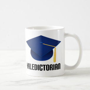 Mug Casquette bleu d'écarté de diplômé