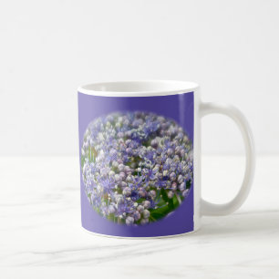 Mug Casquette de dentelle bleue Hydrangea Fleurs