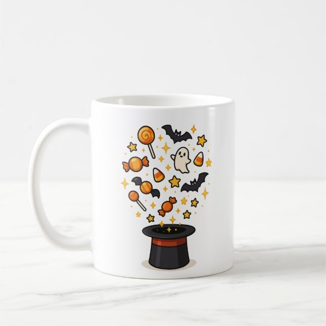 Mug Casquette magique d'Halloween (Gauche)