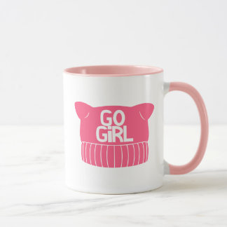Mug Casquette Pussy Knit féministe rose