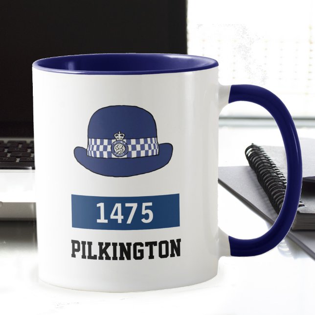Mug CASQUETTE WPC de la police britannique - Ajouter l (Créateur téléchargé)