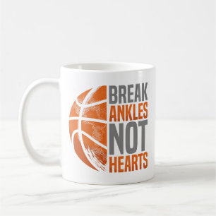 Mug Casse les chevilles, pas les cœurs, joueur de bask