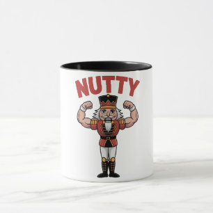 Mug Casse-noisette drôle de Noël Nuty Fitness Naturel