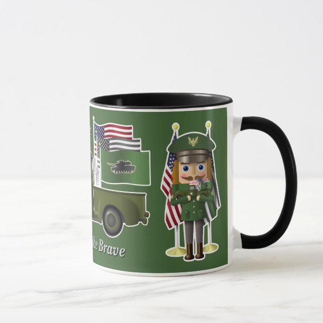 Mug Casse-noix de l'armée avec petit camion militaire (Droite)