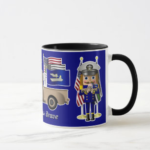 Mug Casse-noix de marine avec petit camion militaire