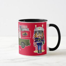 Mug Casse-noix marine avec petit camion militaire