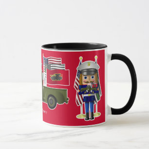 Mug Casse-noix marine avec petit camion militaire