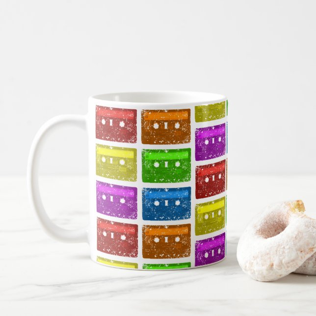 Mug Cassette, je suis cette vieille (Avec donut)