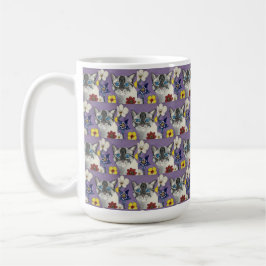 Mug cat and Flowers Classic Mug, 444 ml