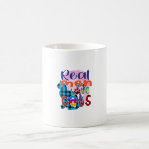 Mug Cat Art Real Men Love Cats
