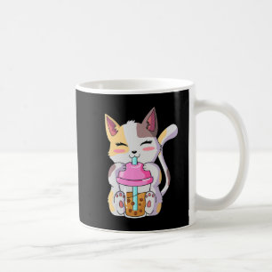 Mug Cat Boba Tea Bubble Tea Anime Kawaii Neko for Boys