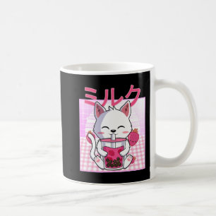 Mug Cat Boba Tea Bubble Tea Anime Kawaii Neko Venin Ki