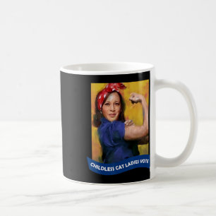 Mug Cat Ladies Vote Kamala 2024 Rosie Le Riveter