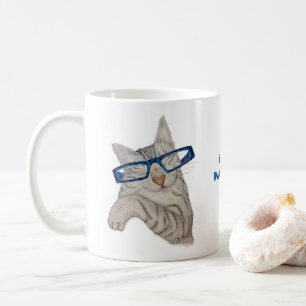 Mug Cat mignon dans les spécifications Penser Citation